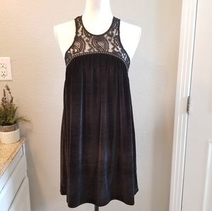 Ecote' Black Velvet Dress